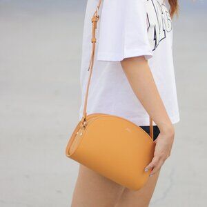 NWT - A.P.C Demi-rune Calfskin Leather Shoulder Bag PXAWV-F61048 (DAC ) 🎁